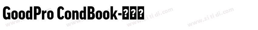 GoodPro CondBook字体转换